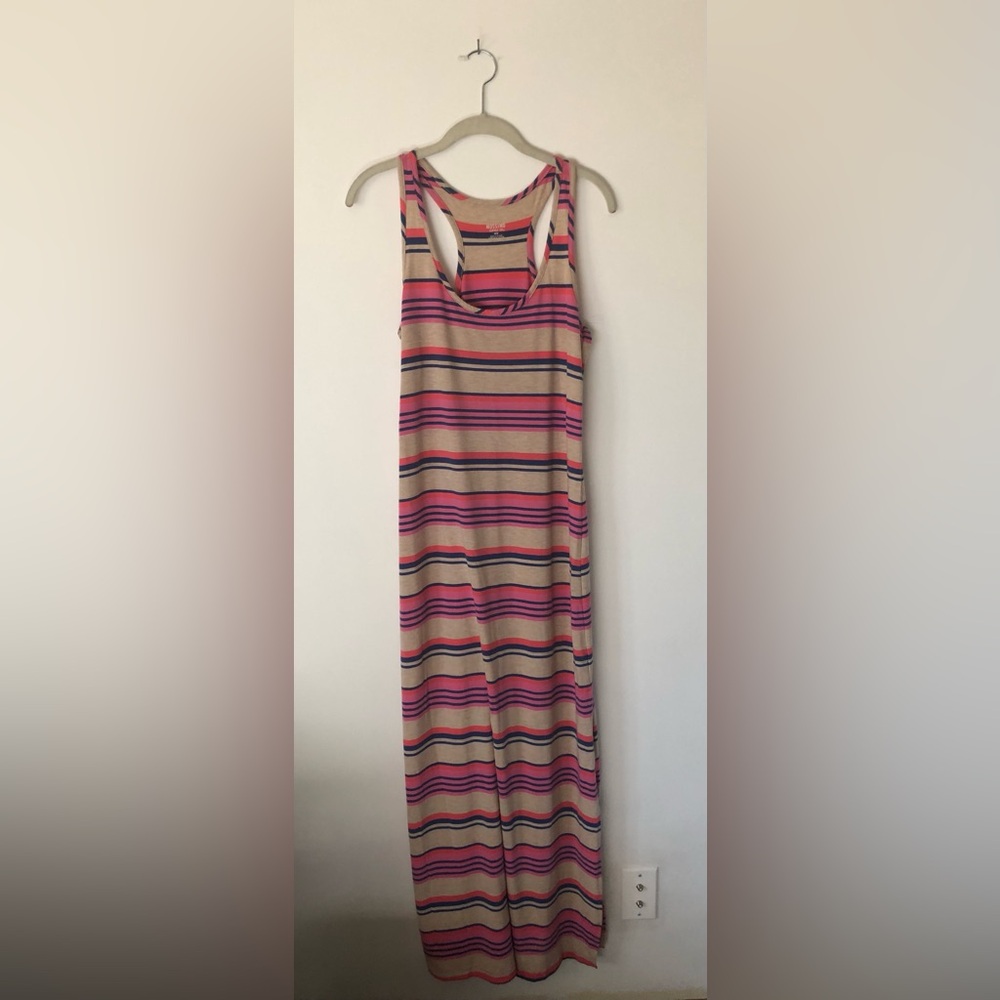 Striped Racerback Jersey Dress